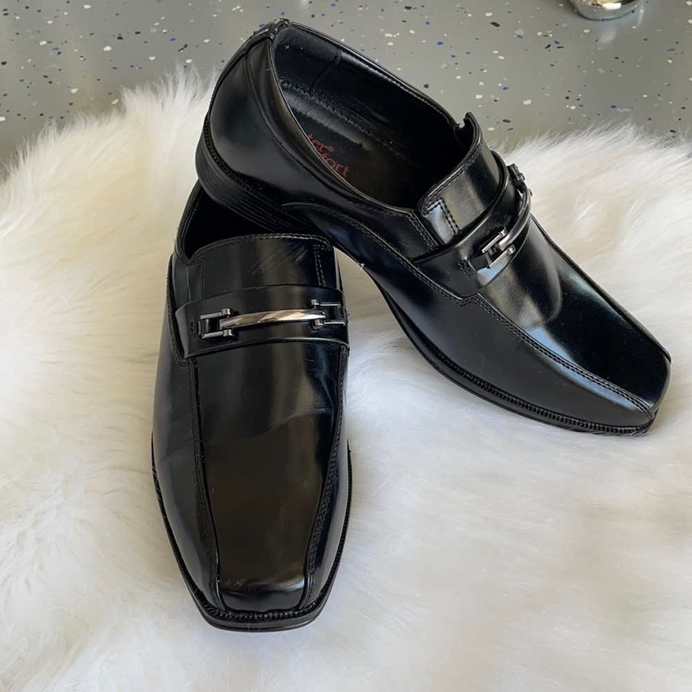 Men's Dexter Comfort Memory Foam Black Dress Shoes